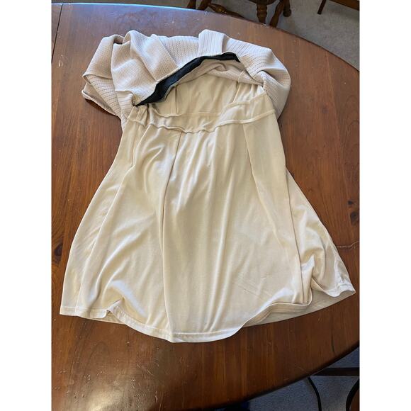 Anthropologie RYU Dress Large Lace Black Beige Lined Style RDA3635-F4T3 Zip Back - Picture 6 of 10